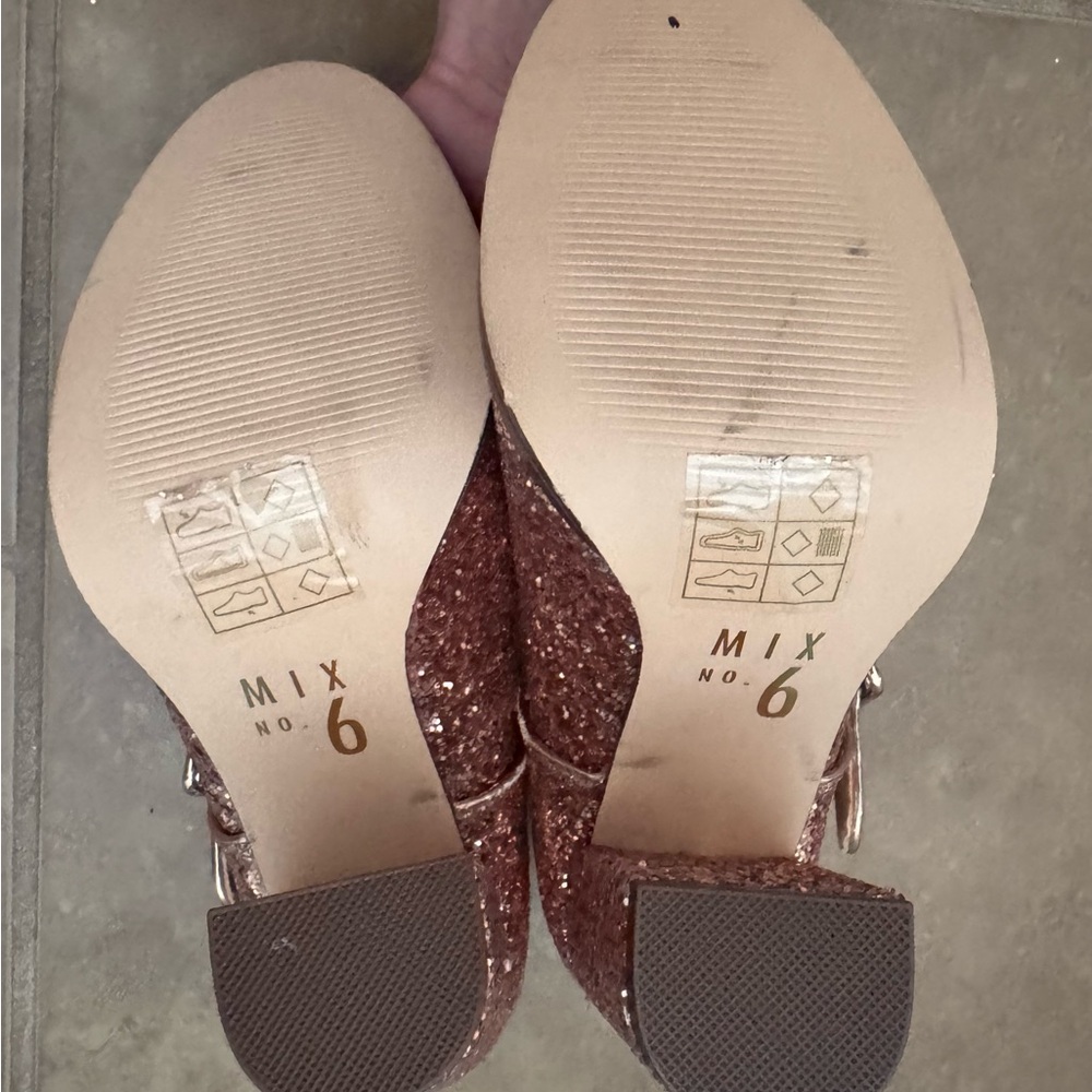 Mix No. 6 Sparkling Pink/Rose Gold Heels - Picture 6 of 6
